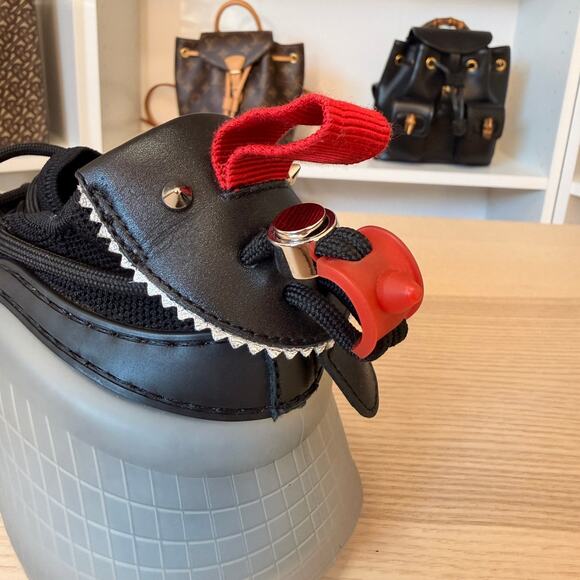 Christian Louboutin Arpoador Black Leather Drawstring Low Top Size 42.5/ Size 9 main image 14